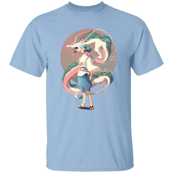 Spirited Away Movie - Haku and The Dragon T Shirt-Apparel, Spirited Away, Spirited Away Movie, Tshirt