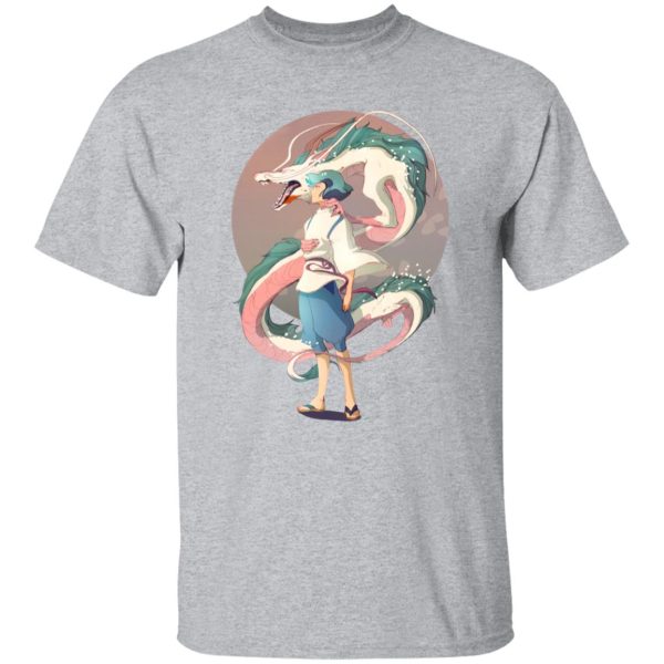 Spirited Away Movie - Haku and The Dragon T Shirt-Apparel, Spirited Away, Spirited Away Movie, Tshirt