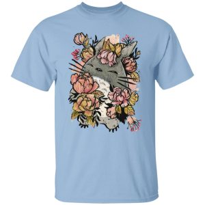 My Neighbor Totoro Film Series - Totoro by the Flowers T Shirt-Apparel, My Neighbor Totoro, My Neighbor Totoro Film Series, Tshirt