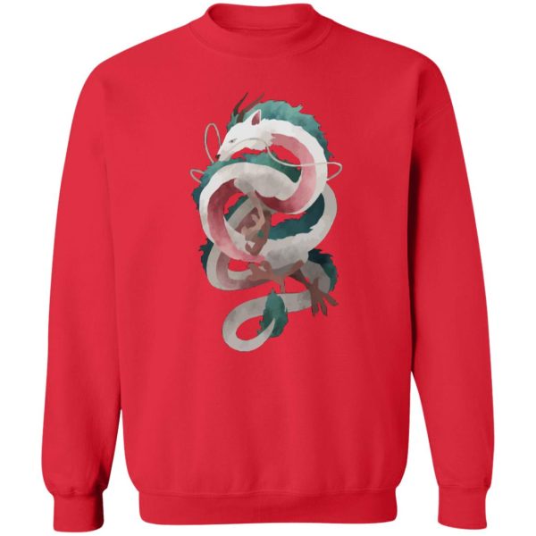 Chihiro Spirited Away - Spirited Away – Haku Dragon Sweatshirt Unisex-Apparel, Chihiro Spirited Away, Spirited Away, Sweatshirt