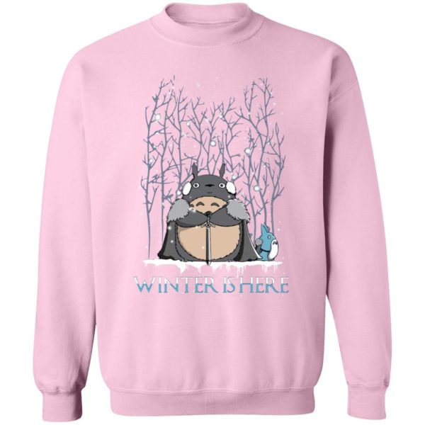 Totoro In Japanese - Totoro Game of Throne Winter is Here Sweatshirt-Apparel, My Neighbor Totoro, Sweatshirt, Totoro In Japanese