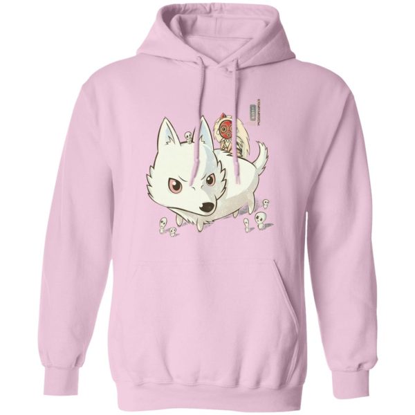 Princess Mononoke San - Princess Mononoke and The Wolf Cute Chibi Version Hoodie-Apparel, Hoodie, princess mononoke, Princess Mononoke San