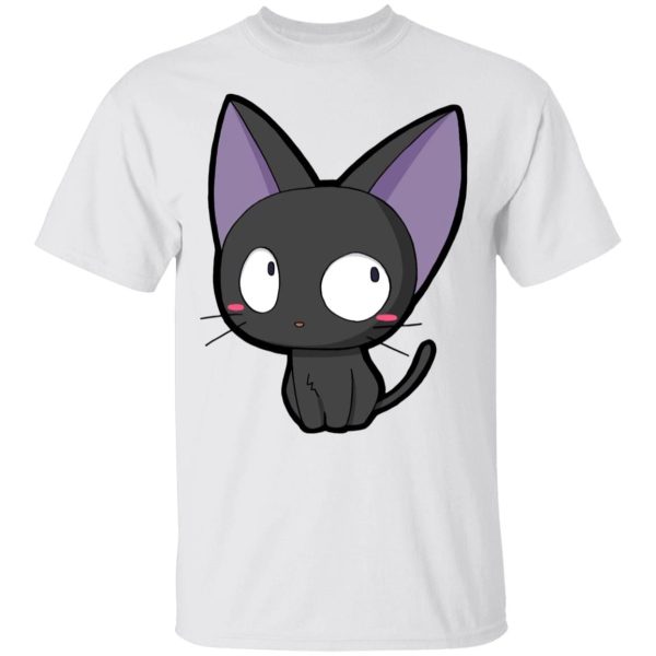 Kiki's Delivery Service Cat - Kiki’s Delivery Service – Jiji Chibi T Shirt-Apparel, Kiki's Delivery Service, Kiki's Delivery Service Cat, Tshirt