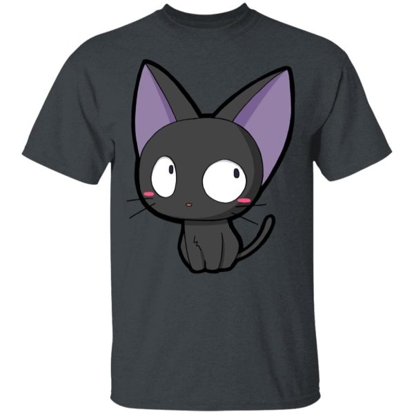 Kiki's Delivery Service Cat - Kiki’s Delivery Service – Jiji Chibi T Shirt-Apparel, Kiki's Delivery Service, Kiki's Delivery Service Cat, Tshirt