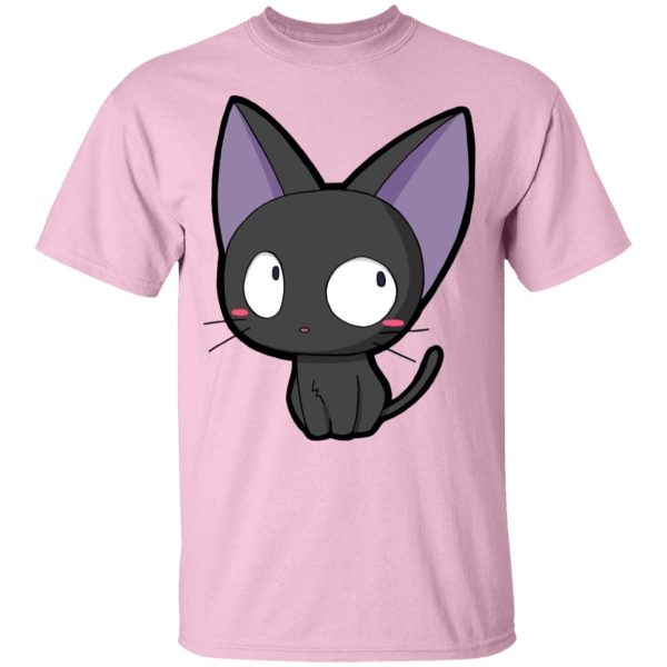 Kiki's Delivery Service Cat - Kiki’s Delivery Service – Jiji Chibi T Shirt-Apparel, Kiki's Delivery Service, Kiki's Delivery Service Cat, Tshirt