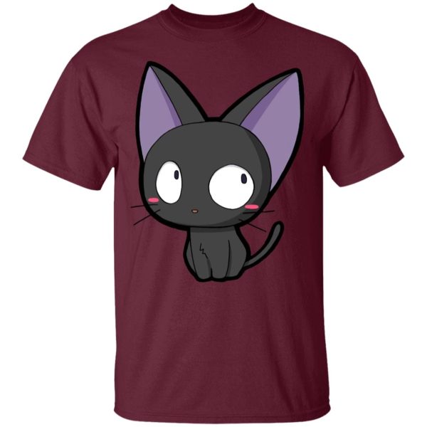 Kiki's Delivery Service Cat - Kiki’s Delivery Service – Jiji Chibi T Shirt-Apparel, Kiki's Delivery Service, Kiki's Delivery Service Cat, Tshirt