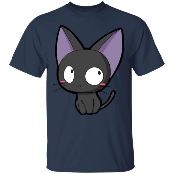 Kiki's Delivery Service Cat - Kiki’s Delivery Service – Jiji Chibi T Shirt-Apparel, Kiki's Delivery Service, Kiki's Delivery Service Cat, Tshirt