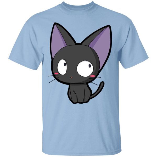 Kiki's Delivery Service Cat - Kiki’s Delivery Service – Jiji Chibi T Shirt-Apparel, Kiki's Delivery Service, Kiki's Delivery Service Cat, Tshirt