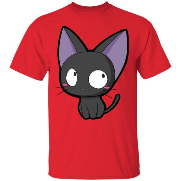 Kiki's Delivery Service Cat - Kiki’s Delivery Service – Jiji Chibi T Shirt-Apparel, Kiki's Delivery Service, Kiki's Delivery Service Cat, Tshirt