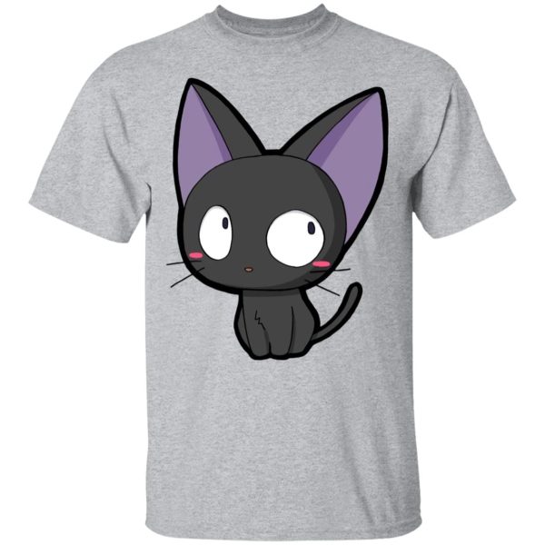 Kiki's Delivery Service Cat - Kiki’s Delivery Service – Jiji Chibi T Shirt-Apparel, Kiki's Delivery Service, Kiki's Delivery Service Cat, Tshirt