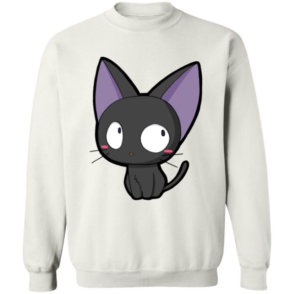 Kiki's Delivery Service Book - Kiki’s Delivery Service – Jiji Chibi Sweatshirt-Apparel, Kiki's Delivery Service, Kiki's Delivery Service Book, Sweatshirt