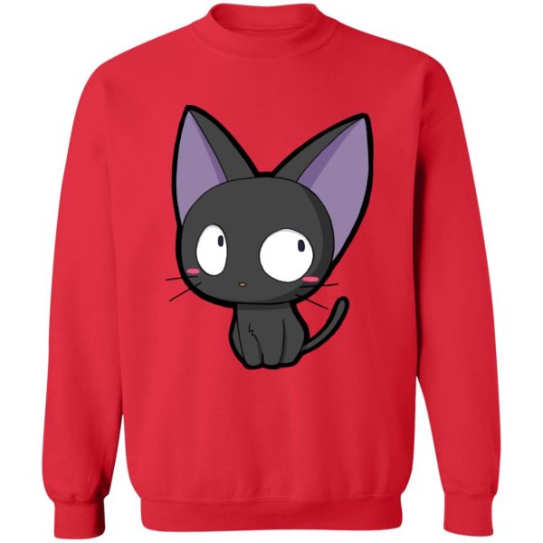 Kiki's Delivery Service Book - Kiki’s Delivery Service – Jiji Chibi Sweatshirt-Apparel, Kiki's Delivery Service, Kiki's Delivery Service Book, Sweatshirt