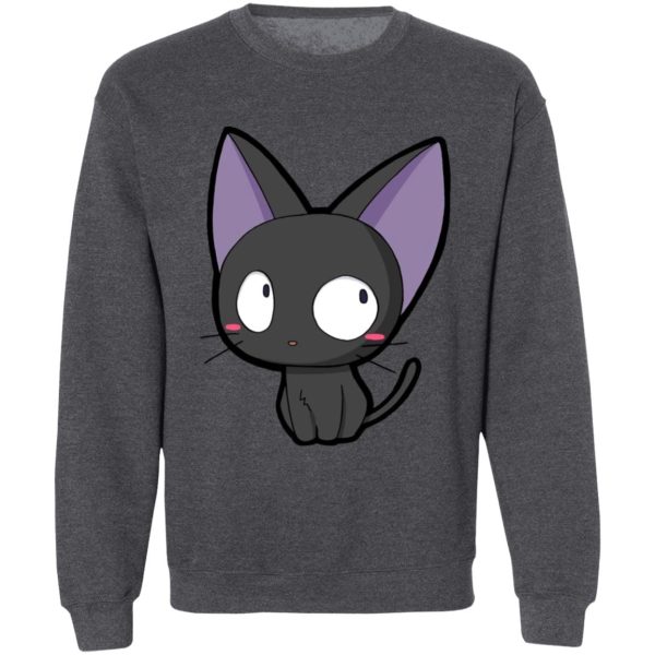 Kiki's Delivery Service Book - Kiki’s Delivery Service – Jiji Chibi Sweatshirt-Apparel, Kiki's Delivery Service, Kiki's Delivery Service Book, Sweatshirt