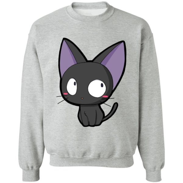 Kiki's Delivery Service Book - Kiki’s Delivery Service – Jiji Chibi Sweatshirt-Apparel, Kiki's Delivery Service, Kiki's Delivery Service Book, Sweatshirt