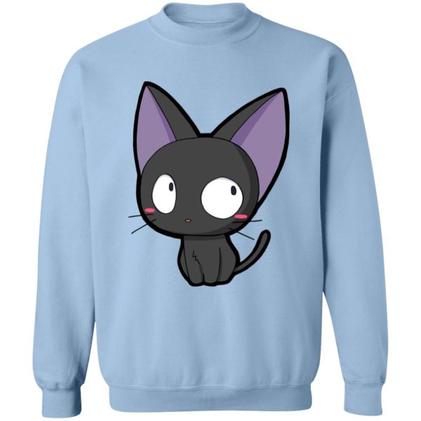 Kiki's Delivery Service Book - Kiki’s Delivery Service – Jiji Chibi Sweatshirt-Apparel, Kiki's Delivery Service, Kiki's Delivery Service Book, Sweatshirt