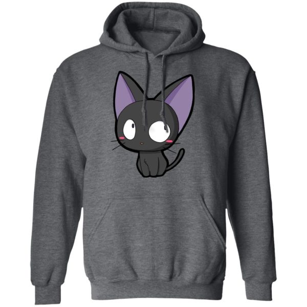 Cat Name Kiki's Delivery Service - Kiki’s Delivery Service – Jiji Chibi Hoodie-Apparel, Cat Name Kiki's Delivery Service, Hoodie, Kiki's Delivery Service