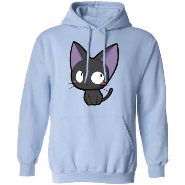 Cat Name Kiki's Delivery Service - Kiki’s Delivery Service – Jiji Chibi Hoodie-Apparel, Cat Name Kiki's Delivery Service, Hoodie, Kiki's Delivery Service