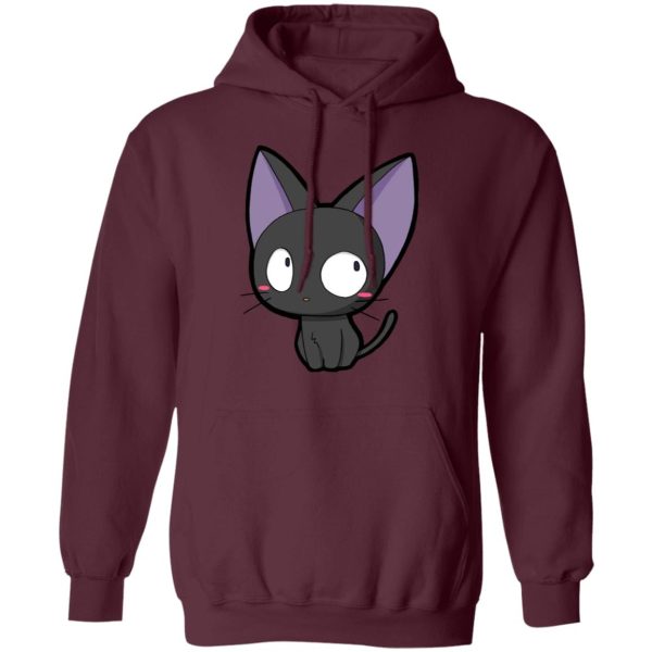 Cat Name Kiki's Delivery Service - Kiki’s Delivery Service – Jiji Chibi Hoodie-Apparel, Cat Name Kiki's Delivery Service, Hoodie, Kiki's Delivery Service