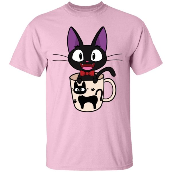 Studio Ghibli - Kiki's Delivery Service - 6.5 - Jiji in the Cat Cup T Shirt-Apparel, Kiki's Delivery Service, Studio Ghibli - Kiki's Delivery Service - 6.5, Tshirt