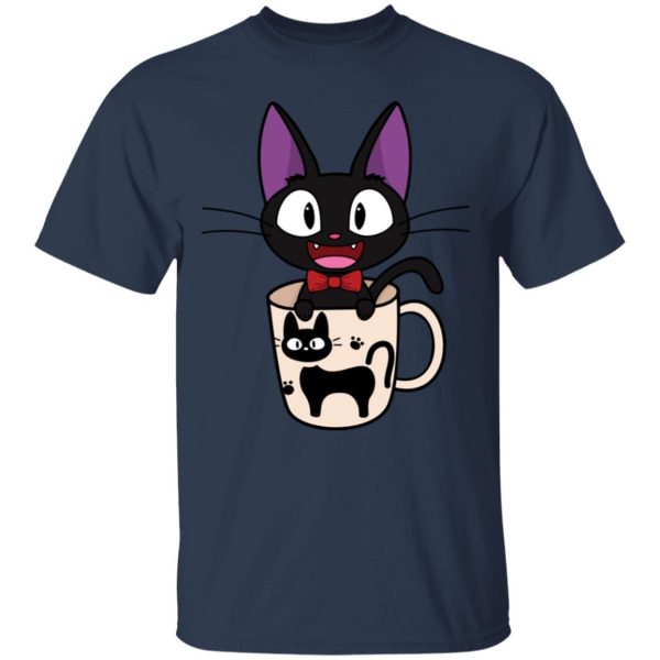 Studio Ghibli - Kiki's Delivery Service - 6.5 - Jiji in the Cat Cup T Shirt-Apparel, Kiki's Delivery Service, Studio Ghibli - Kiki's Delivery Service - 6.5, Tshirt