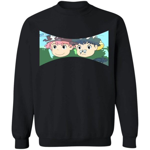 Where To Watch Ponyo - Ponyo and Sosuke Sweatshirt Unisex-Apparel, ponyo, Sweatshirt, Where To Watch Ponyo