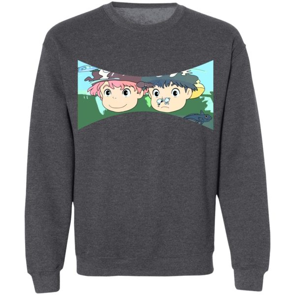 Where To Watch Ponyo - Ponyo and Sosuke Sweatshirt Unisex-Apparel, ponyo, Sweatshirt, Where To Watch Ponyo