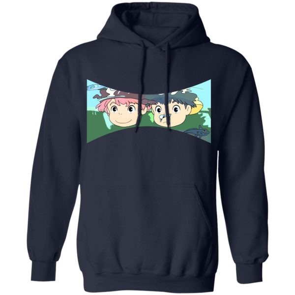 Ponyo Baby Fish - Ponyo and Sosuke Hoodie Unisex-Apparel, Hoodie, ponyo, Ponyo Baby Fish