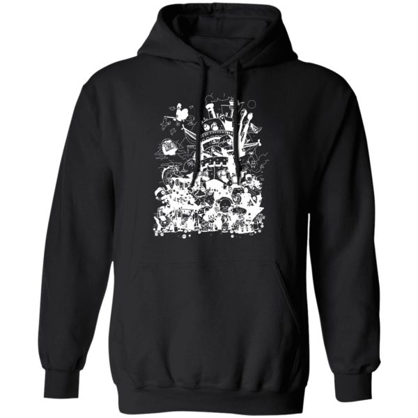 What Is Totoro - Studio Ghibli Art Collection Black and White Hoodie-Apparel, Hoodie, Howl's Moving Castle, Laputa: Castle in the Sky, My Neighbor Totoro, What Is Totoro