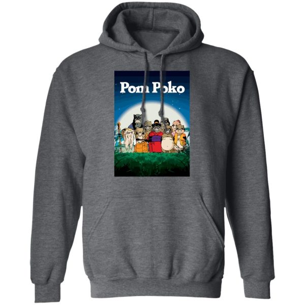 Pom Poko Poster Hoodie Unisex-Apparel, Hoodie, Pom Poko