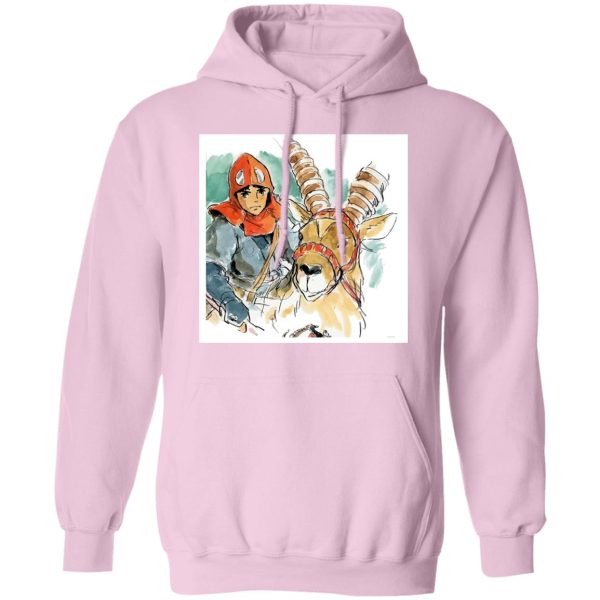 Princess Mononoke Ashitaka - Princess Mononoke – Ashitaka Water Color Hoodie-Apparel, Hoodie, princess mononoke, Princess Mononoke Ashitaka