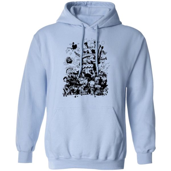 What Is Totoro - Studio Ghibli Art Collection Black and White Hoodie-Apparel, Hoodie, Howl's Moving Castle, Laputa: Castle in the Sky, My Neighbor Totoro, What Is Totoro