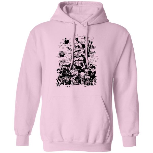 What Is Totoro - Studio Ghibli Art Collection Black and White Hoodie-Apparel, Hoodie, Howl's Moving Castle, Laputa: Castle in the Sky, My Neighbor Totoro, What Is Totoro