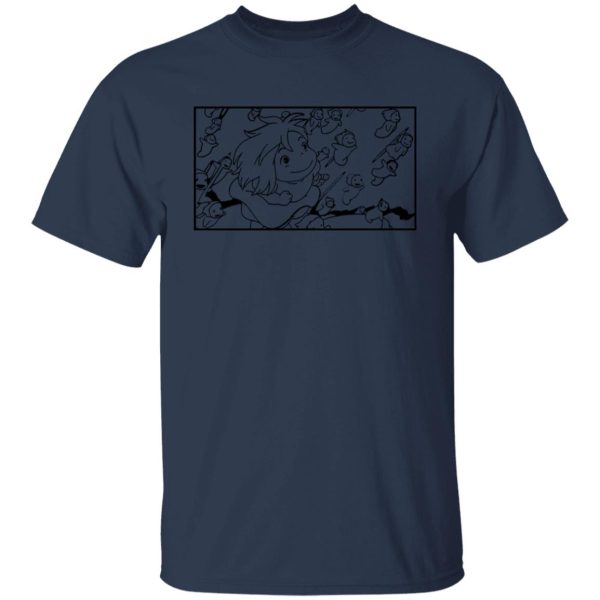 Is Ponyo Problematic - Ponyo – Freedom Sketch T Shirt-Apparel, Is Ponyo Problematic, ponyo, Tshirt