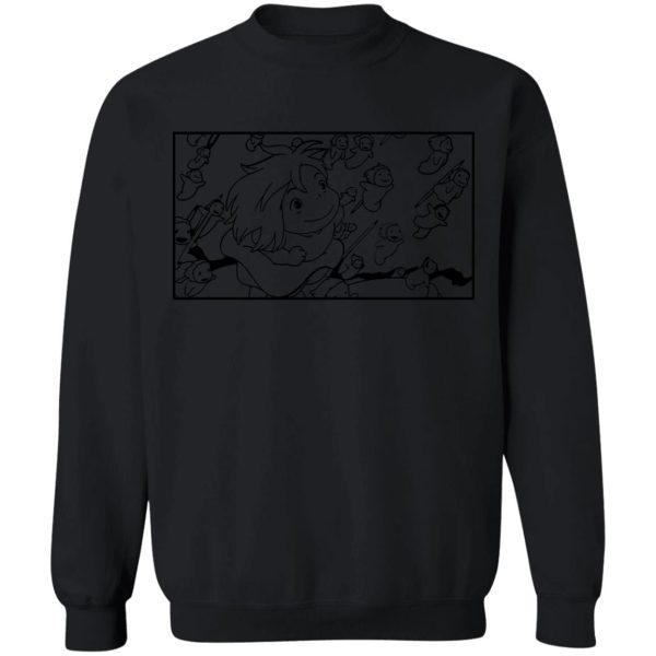 Hayao Miyazaki Ponyo - Ponyo – Freedom Sketch Sweatshirt-Apparel, Hayao Miyazaki Ponyo, ponyo, Sweatshirt