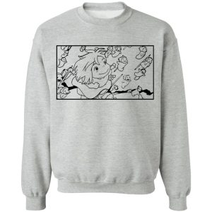 Hayao Miyazaki Ponyo - Ponyo – Freedom Sketch Sweatshirt-Apparel, Hayao Miyazaki Ponyo, ponyo, Sweatshirt