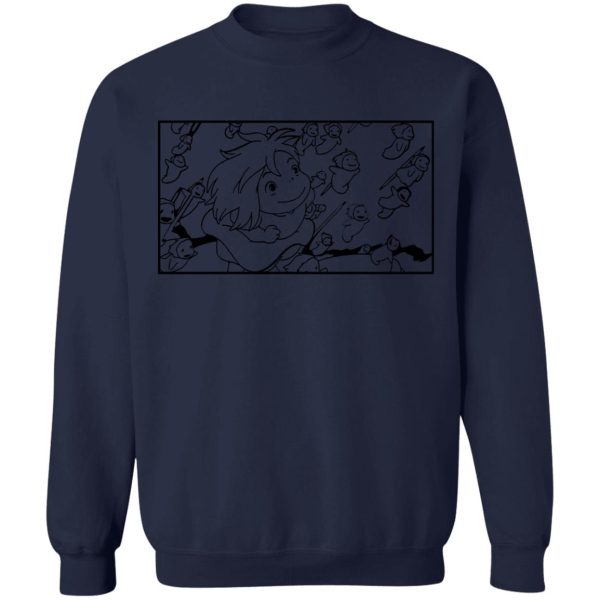 Hayao Miyazaki Ponyo - Ponyo – Freedom Sketch Sweatshirt-Apparel, Hayao Miyazaki Ponyo, ponyo, Sweatshirt