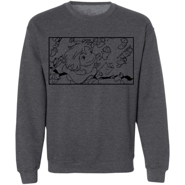 Hayao Miyazaki Ponyo - Ponyo – Freedom Sketch Sweatshirt-Apparel, Hayao Miyazaki Ponyo, ponyo, Sweatshirt