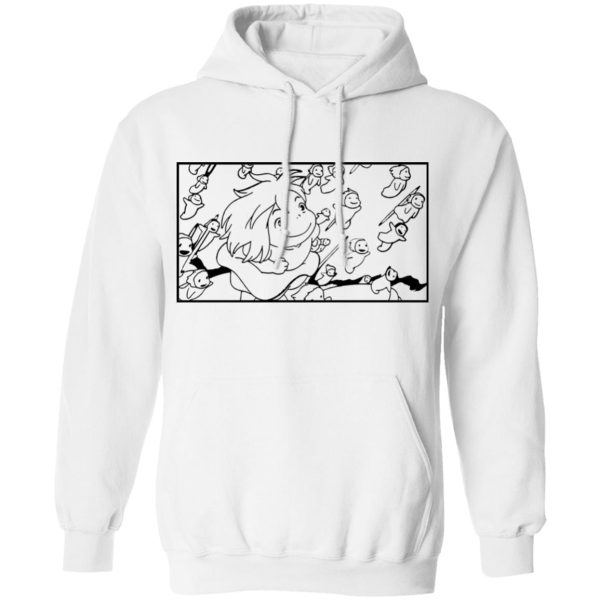 Ponyo Ramen - Ponyo – Freedom Sketch Hoodie-Apparel, Hoodie, ponyo, Ponyo Ramen