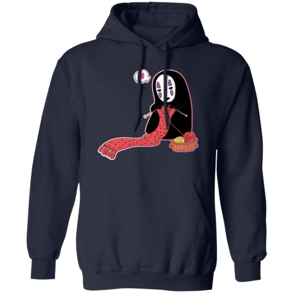 Spirited Away Soot Sprites - Spirited Away No Face Kaonashi Knitting Hoodie-Spirited Away Soot Sprites