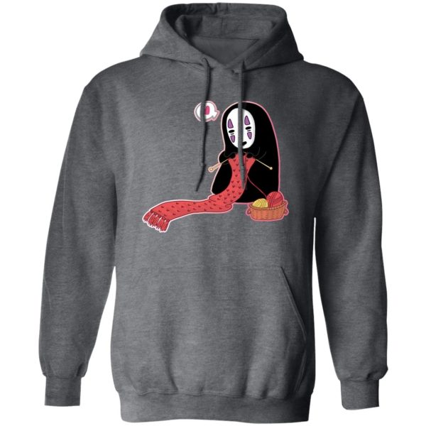 Spirited Away Soot Sprites - Spirited Away No Face Kaonashi Knitting Hoodie-Spirited Away Soot Sprites