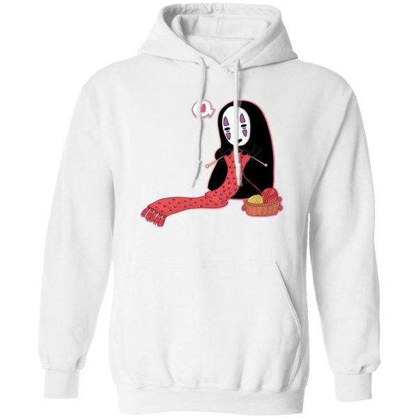 Spirited Away Soot Sprites - Spirited Away No Face Kaonashi Knitting Hoodie-Spirited Away Soot Sprites