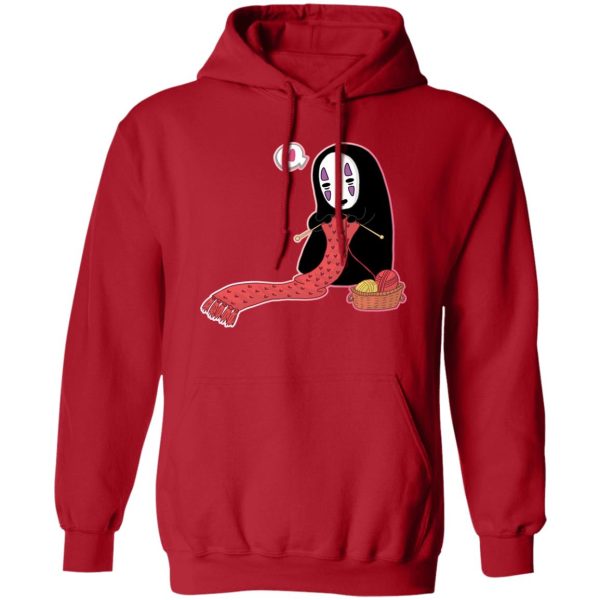 Spirited Away Soot Sprites - Spirited Away No Face Kaonashi Knitting Hoodie-Spirited Away Soot Sprites