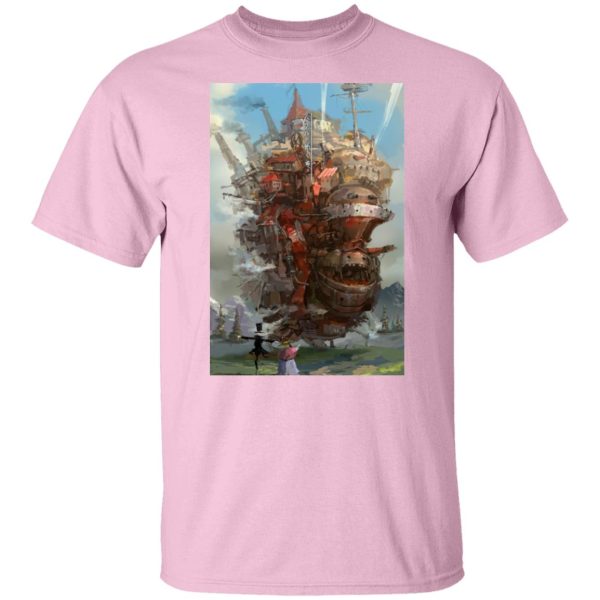 Calcifer Howl's Moving Castle - Howl’s Moving Castle Watercolor Fanart T Shirt-Apparel, Calcifer Howl's Moving Castle, Howl's Moving Castle, Tshirt