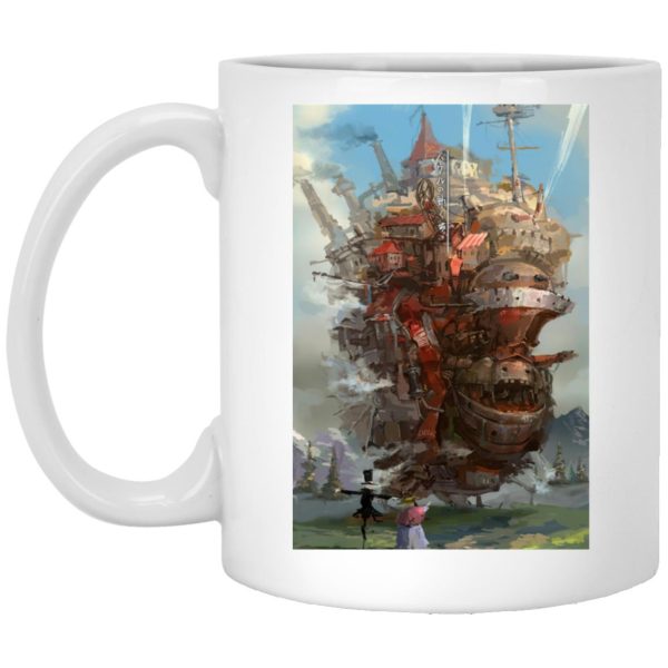 Howl's Moving Castle Cast - Howl’s Moving Castle Watercolor Fanart Mug-Howl's Moving Castle Cast