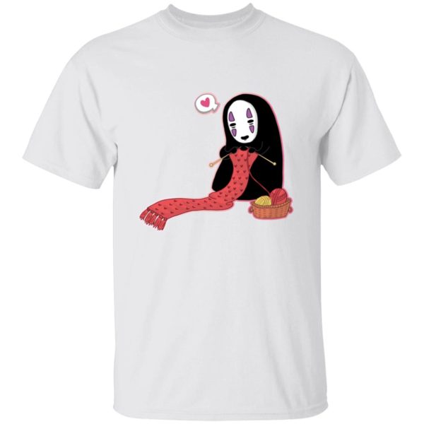 Spirited Away Haku - Spirited Away No Face Kaonashi Knitting T Shirt-Spirited Away Haku