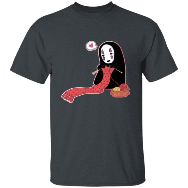 Spirited Away Haku - Spirited Away No Face Kaonashi Knitting T Shirt-Spirited Away Haku