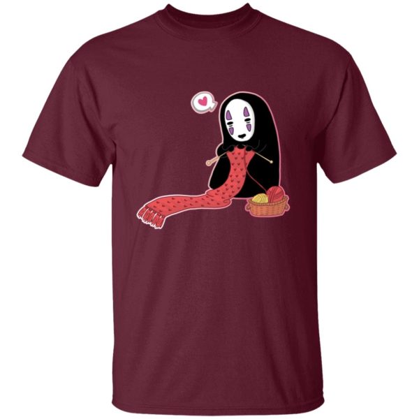 Spirited Away Haku - Spirited Away No Face Kaonashi Knitting T Shirt-Spirited Away Haku