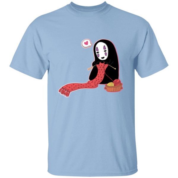 Spirited Away Haku - Spirited Away No Face Kaonashi Knitting T Shirt-Spirited Away Haku