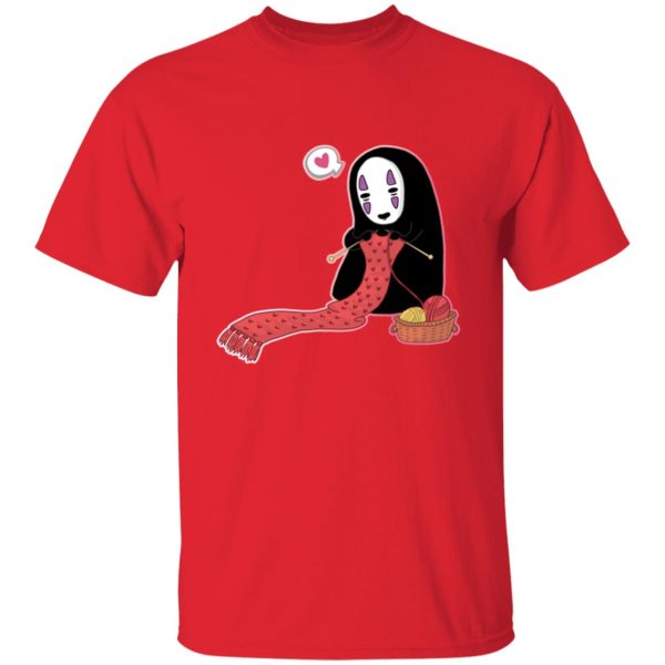 Spirited Away Haku - Spirited Away No Face Kaonashi Knitting T Shirt-Spirited Away Haku