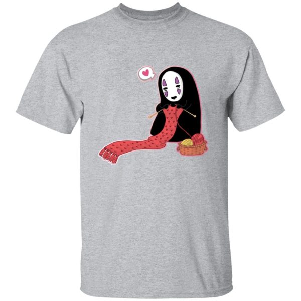 Spirited Away Haku - Spirited Away No Face Kaonashi Knitting T Shirt-Spirited Away Haku